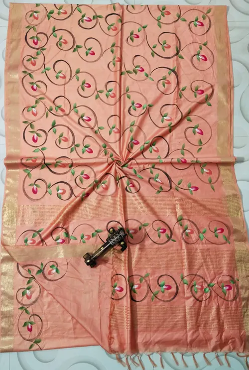 Lightweight Kota Silk Saree – Artisan Woven Elegance